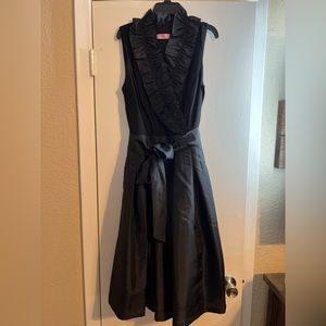 Black midi dress